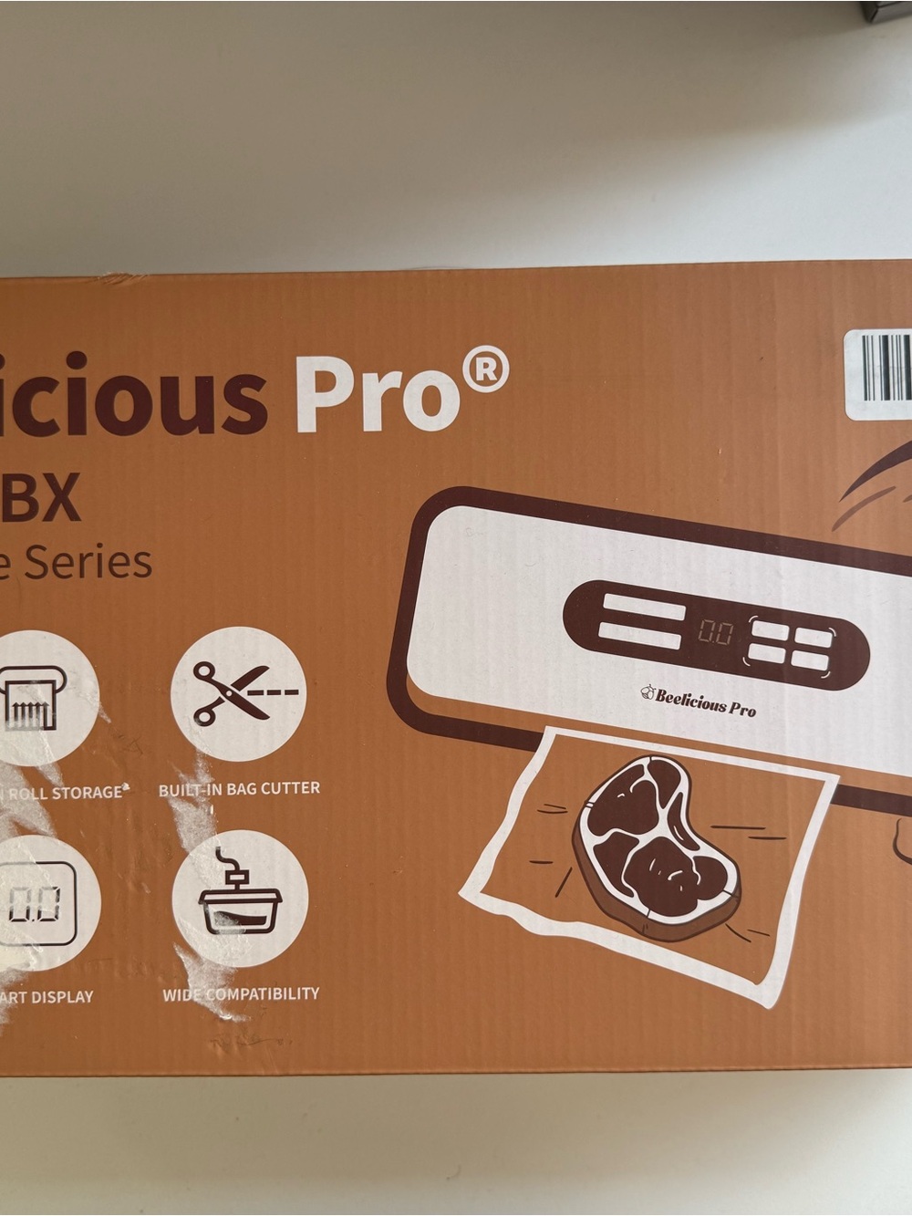 NEW Beelicious Pro Food Vacuum Sealer VS6603BX 80kPa Stainless Steel